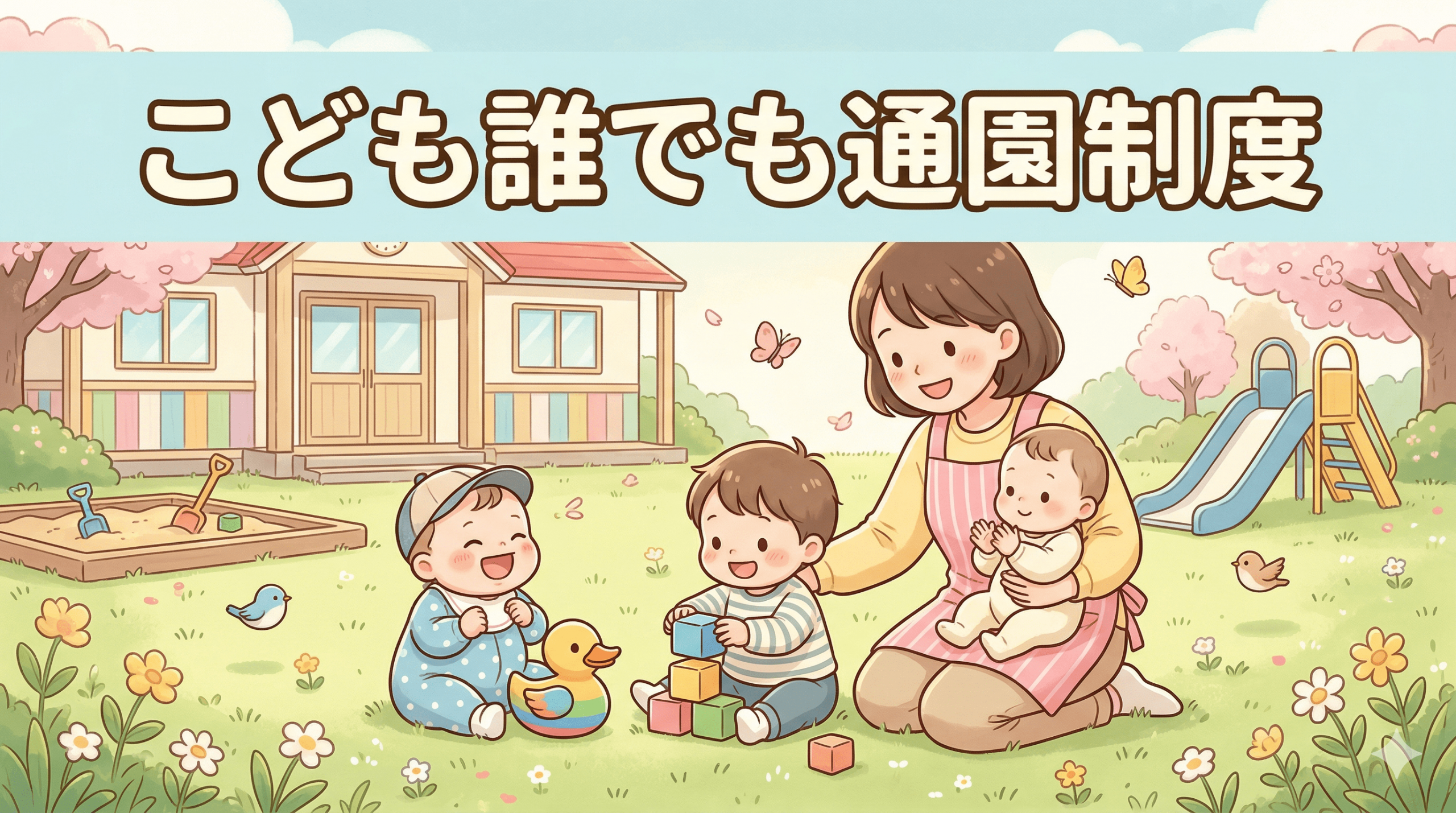 【令和8年度から】こども誰でも通園制度の利用登録受付が始まりました